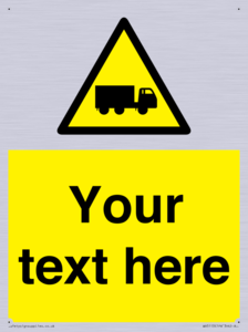 Custom Lorry Hazard Sign